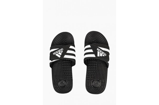 Adidas Adissage черные с белым