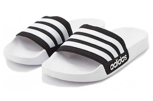 Adidas Adilette Shower белые с черным
