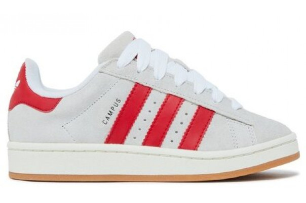 Adidas Campus 00s Crystal White Scarlet