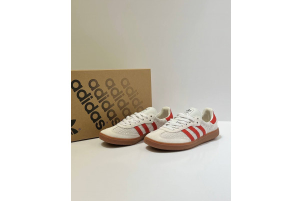 Adidas Samba OG Crystal White Preloved Red