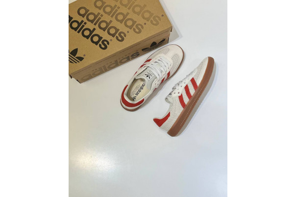 Adidas Samba OG Crystal White Preloved Red