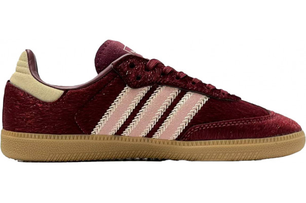 Adidas Samba OG Maroon Sand Strata Pony