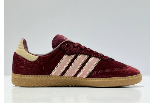 Adidas Samba OG Maroon Sand Strata Pony