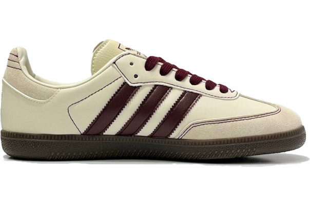Adidas Samba OG Wonder White Maroon