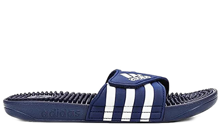 Adidas Adissage синие с белым