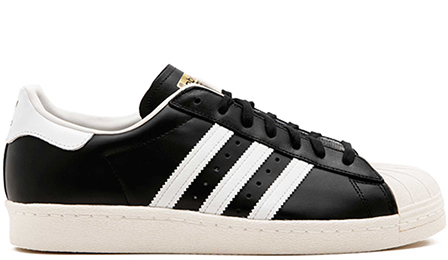 Adidas Superstar 80s Black White